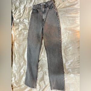 Abercrombie & Fitch Men's Charcoal Straight Jeans